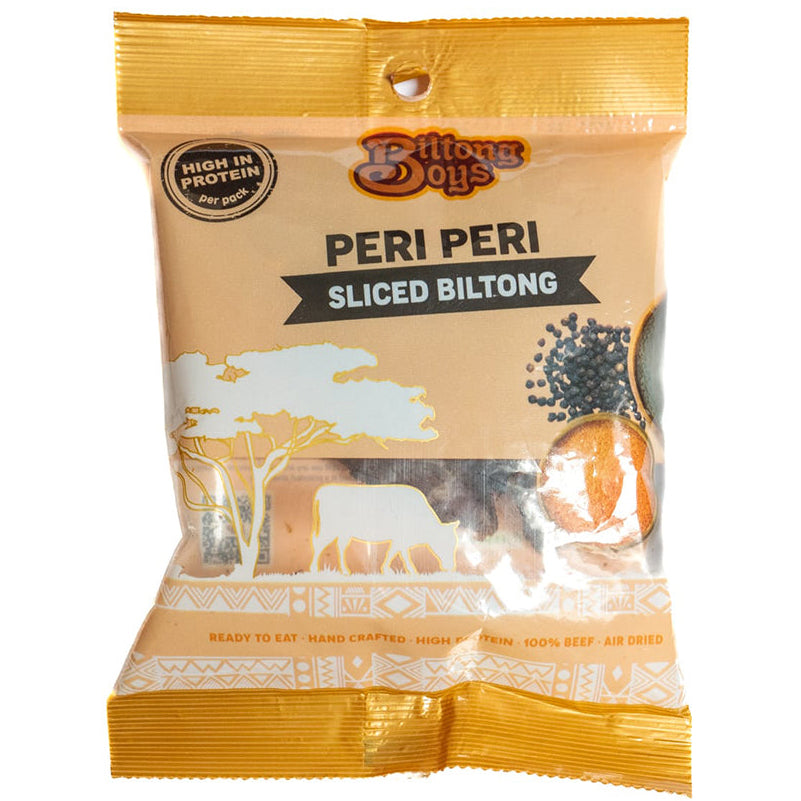 BiltongBoys Peri Peri Sliced Biltong - hot spicy beef biltong