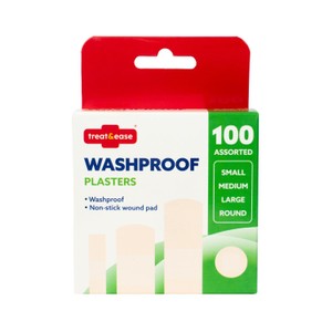 Treat & Ease Washproof Plasters - Small, Medium, Large & Round