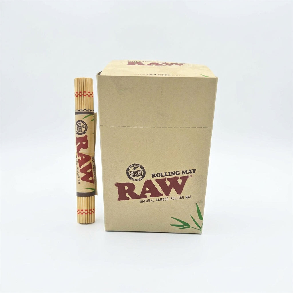 Raw Natural Bamboo Rolling Mat 24pk