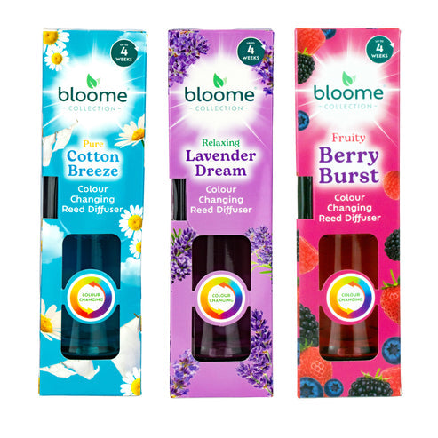 Bloom OTL Reed Diffuser - Assorted Colour Changing Reed Diffuser