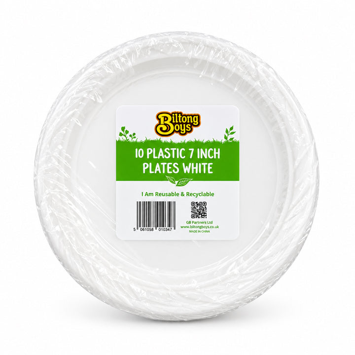 Biltong Boys Plastic Plate - 7 Inch