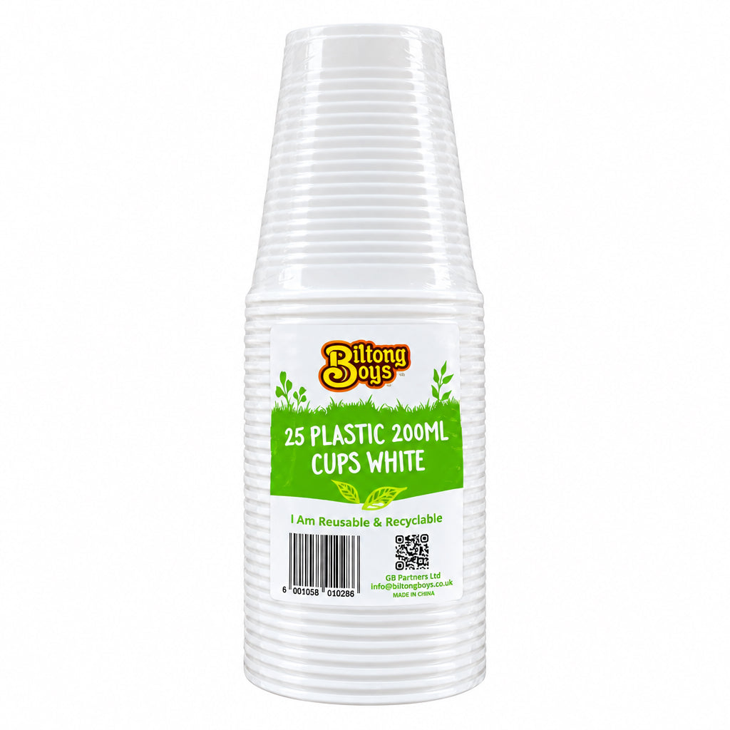 BiltongBoys Plastic Cups 200ml 25pk