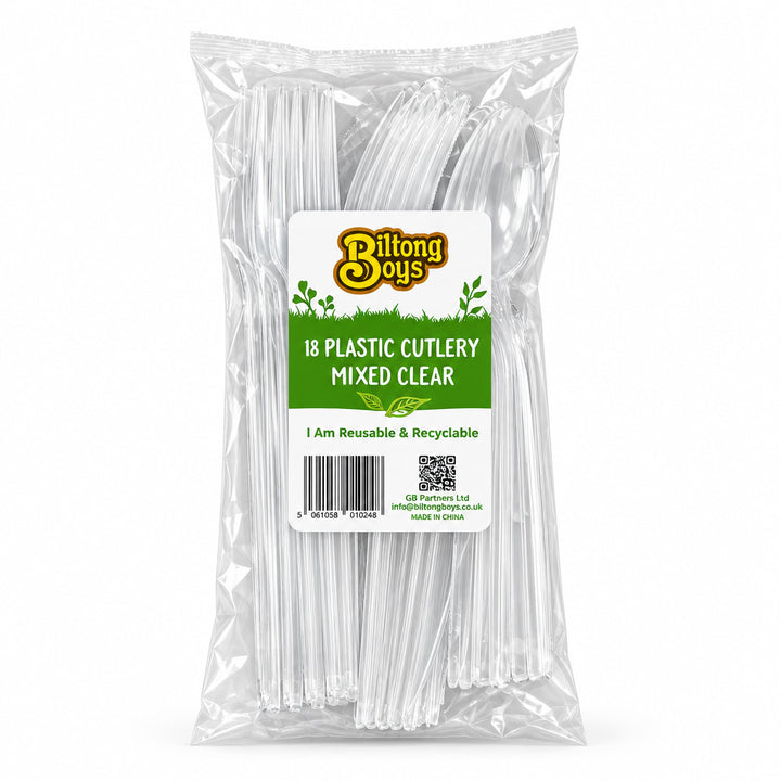 Biltong Boys Plastic Cutlery Mix 18pc