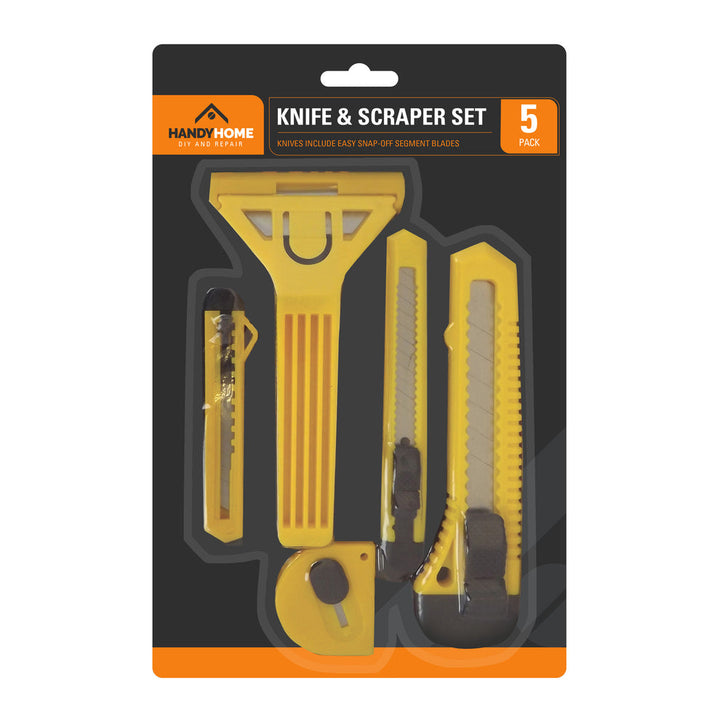HandyHome OTL Knife & Scraper Set - Knife Include Easy Off Segment Blade