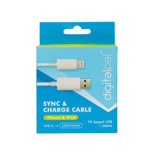 Digitalpal OTL iPhone & iPad Charging Cable - Hi-Speed 1m USB