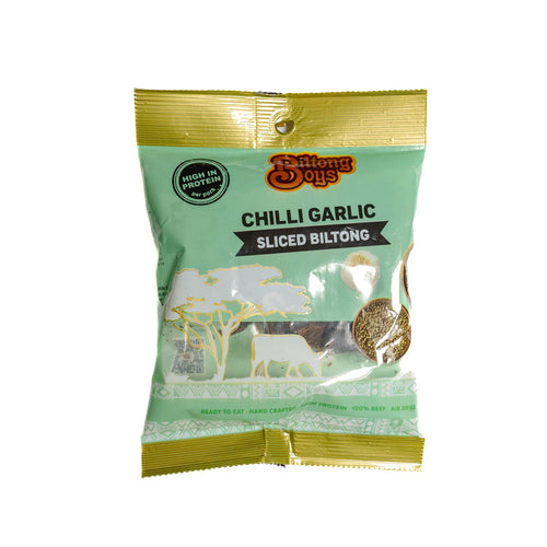 BiltongBoys Chilli Garlic Sliced Biltong - spicy beef biltong snack