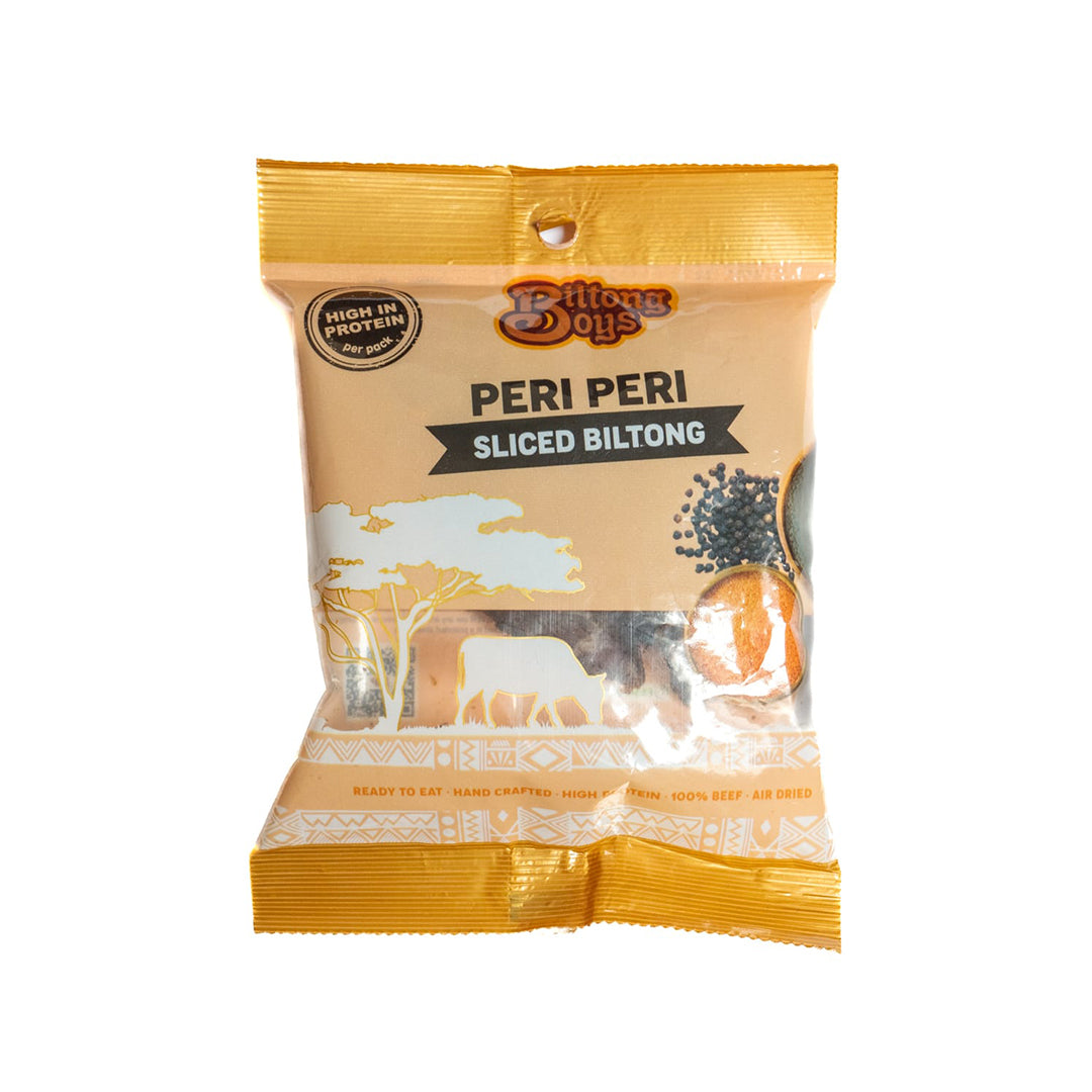 BiltongBoys Peri Peri Sliced Biltong - hot spicy beef biltong