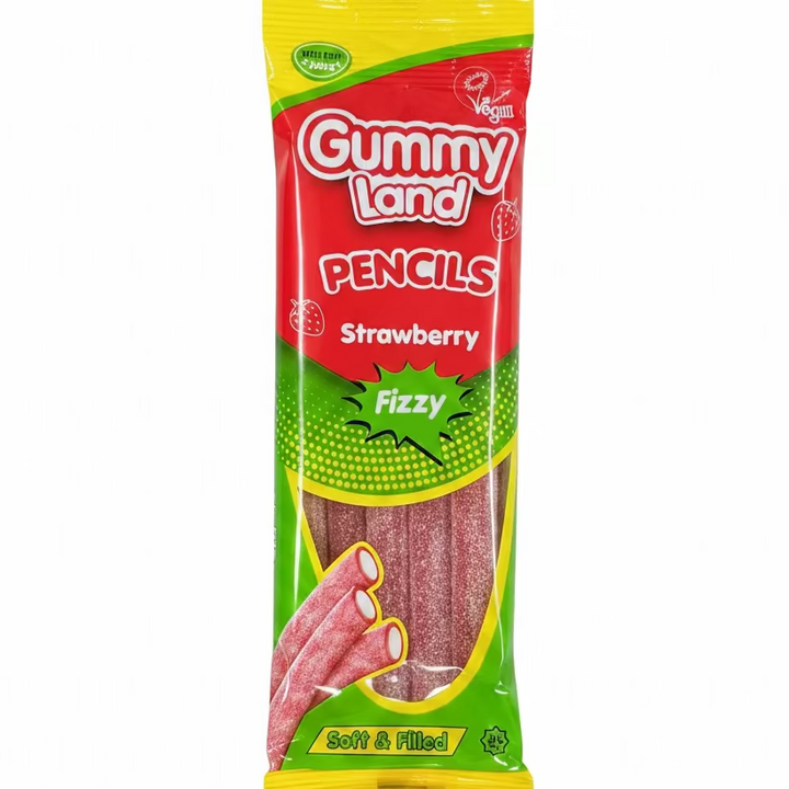 Gummy Land Pencils - Raspberry