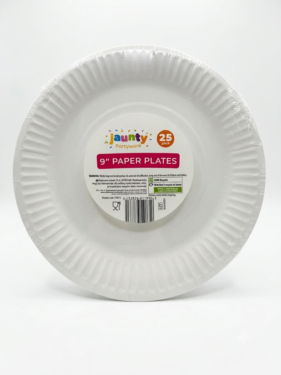 Jaunty OTL 9" Paper Plates