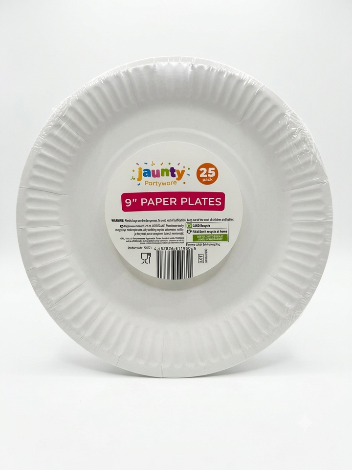 Jaunty OTL 9" Paper Plates