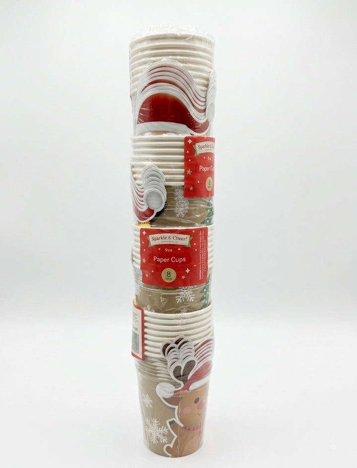 Sparkle & Cheer Paper Cups - Christmas