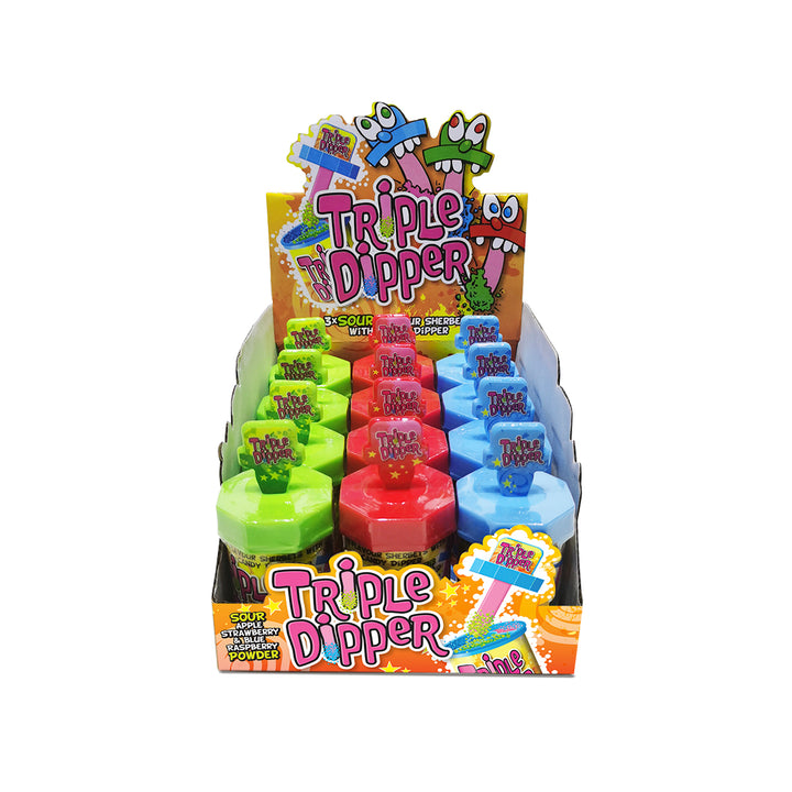The Candy Castle Triple Dipper - Sour Apple Strawberry Raspberry
