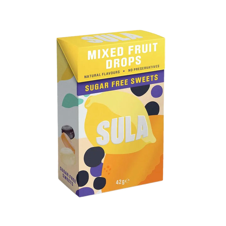 Sula Sugar Free Sweets - Mixed Fruit Drops / 42g