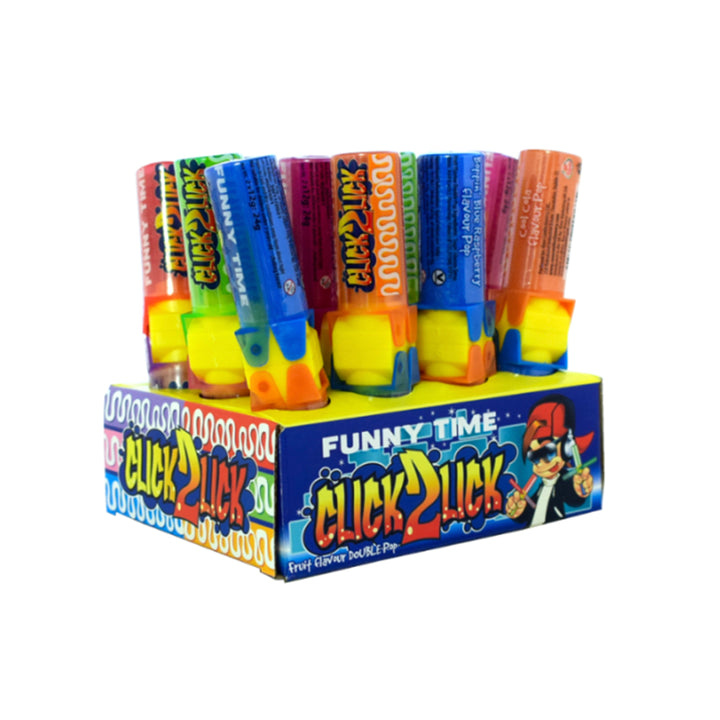 The Candy Castle Click2Lick - Fruit Flavour Double Pop