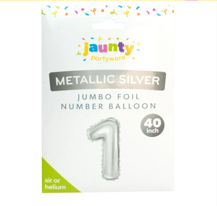 Jaunty OTL Jumbo Foil Number Balloon