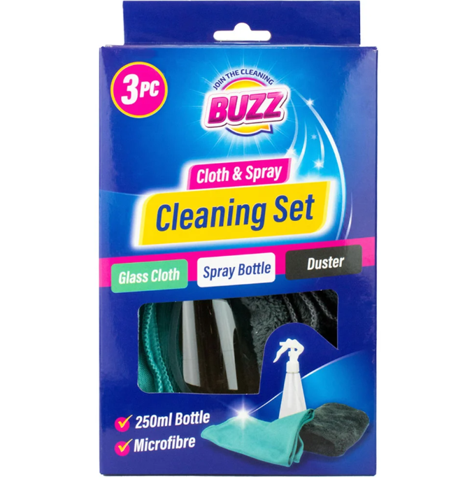 Buzz OTL Cloth & Spray Cleaning Set