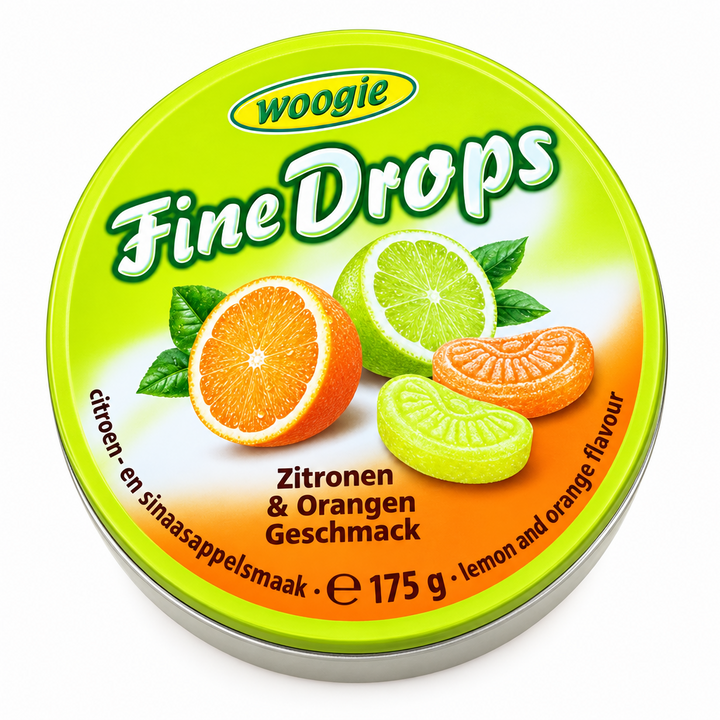 Woogie Fine Drops - Lemon & Orange Flavour