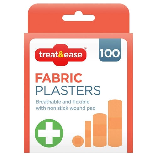 Treat & Ease Fabric Plasters - Small, Medium, Large & Round