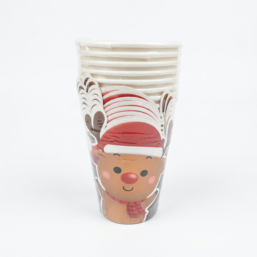 Sparkle & Cheer Christmas Paper Cups 9oz/8pk