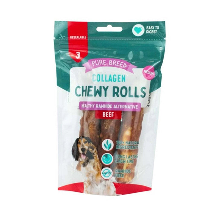 Pure Breed OTL Chewy Rolls - Beef